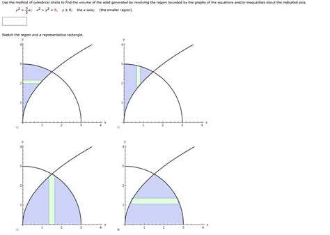 Solved Use the method of cylindrical shells to find the | Chegg.com