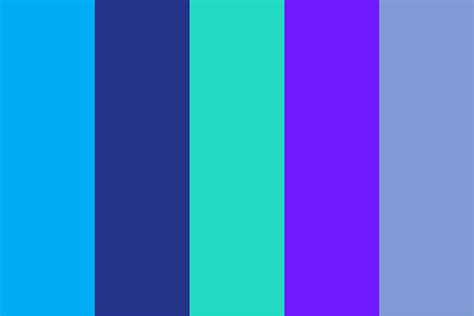 blue random colors Color Palette