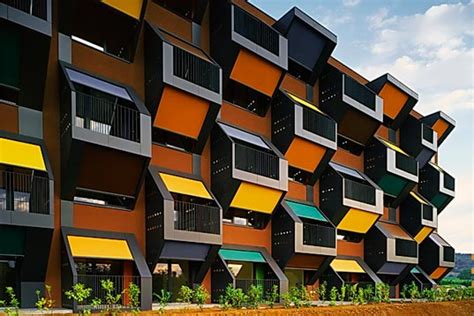 Housing Complex Honeycomb Modular architecture | Apartments - modern ...