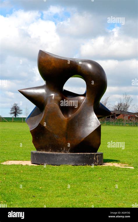 Henry Moore Foundation , Perry Green , metal bronze sculpture of ...