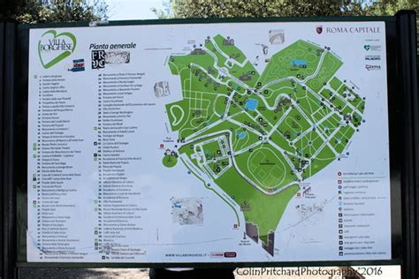 Villa Borghese Gardens Map | Fasci Garden