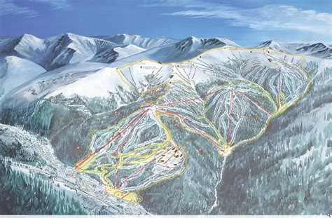 Keystone Ski Resort Map - California southern Map