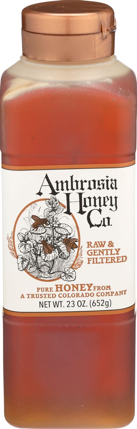 Ambrosia Honey Co. Domestic, Pure, Raw, Gently Filtered Honey, 23 fl oz ...