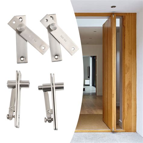 2pcs Heavy Duty 360°Rotating Hidden Bookcase Hinges Secret Door Pivot ...