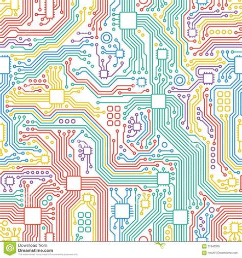 Technology abstract motherboard illustration background. #graphicdesign | Technology design ...