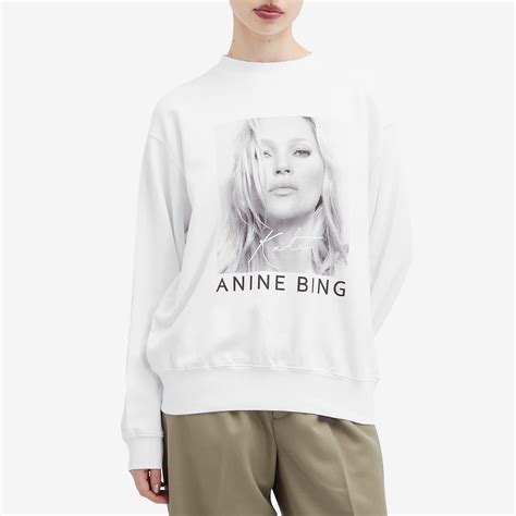 Anine Bing Ramona Kate Moss Sweatshirt White | END. (HK)