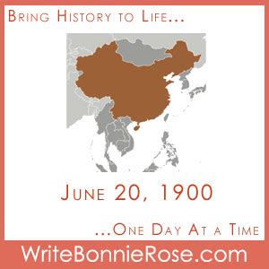 Timeline Worksheet: June 20, 1900, Boxer Rebellion Begins in China - WriteBonnieRose.com