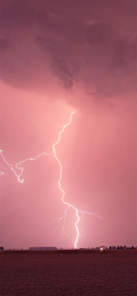 lightning nature strom 4k iPhone Wallpapers Free Download