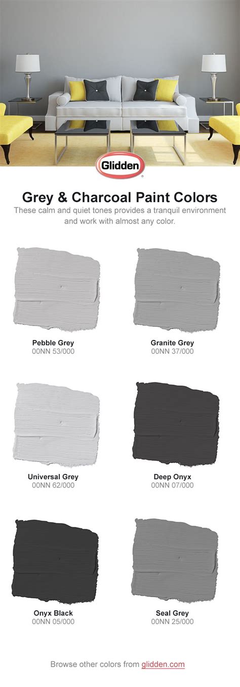 Glidden Gray Paint Color Chart