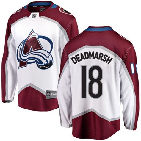 Men's Breakaway Colorado Avalanche Adam Deadmarsh Fanatics Branded Away Jersey - White