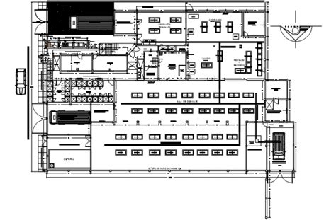 Fish processing plant distribution plan cad drawing details dwg file ...