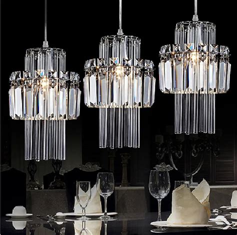 Crystal Pendant Lamp Industrial Bar Pendant Light Kitchen Island Lighting Modern Hanging Lamps ...