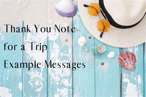 15 Thank You Note For A Vacation Messages