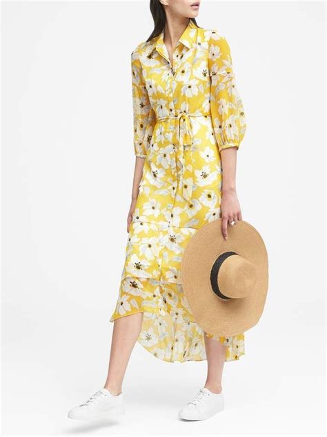 Image result for banana republic maxi button down dress | Yellow dress summer, Dress, Maxi shirt ...