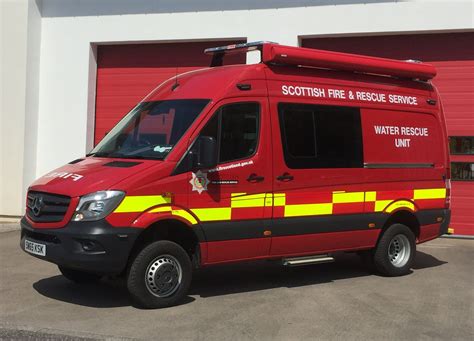 Scottish Fire & Rescue, Water Rescue Unit. Mercedes Benz Sprinter 4x4 Built Bt Carmichael ...