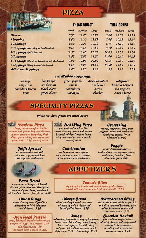 Tower Of Pizza Inc menu in Quincy, Illinois, USA