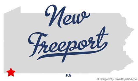 Map of New Freeport, PA, Pennsylvania