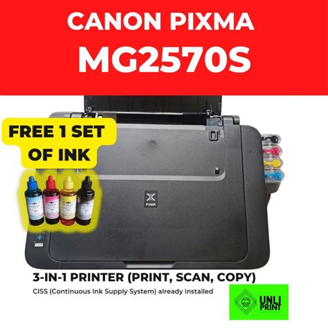 Brand New Canon Pixma TS207 MG2570s MG3070s Printer, Scanner, Copier, WIFI (Continuous Ink) CISS ...