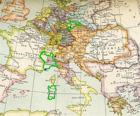 Map Of Europe In 1850 - Map