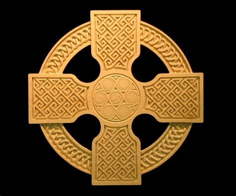 Wood Carved Celtic Cross | Celtic patterns, Carving, Celtic