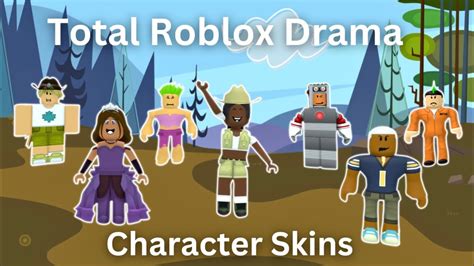 Total Roblox Drama Character Skins - YouTube