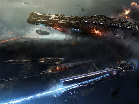 science fiction, Space, Battle, Futuristic, Dreadnought HD Wallpapers ...