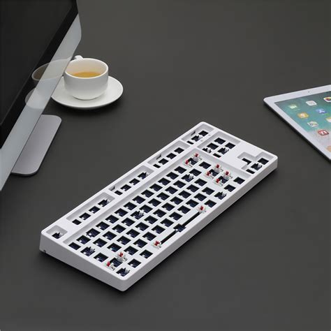 New ACGAM MMD87 BT5.0 2.4G Type-C Connection 87 Keys Hot-Swappable Mechanical Keyboard DIY Kits ...