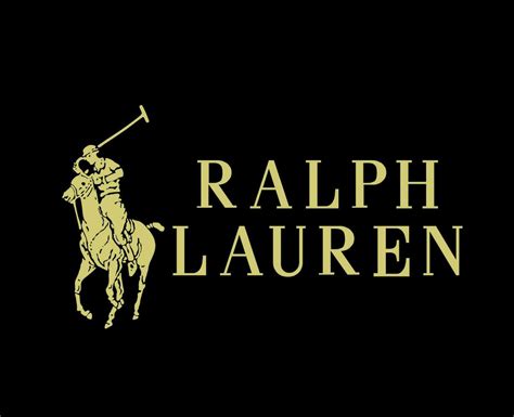 Ralph Lauren Brand Symbol Gold Logo Clothes Design Icon Abstract Vector Illustration With Black ...