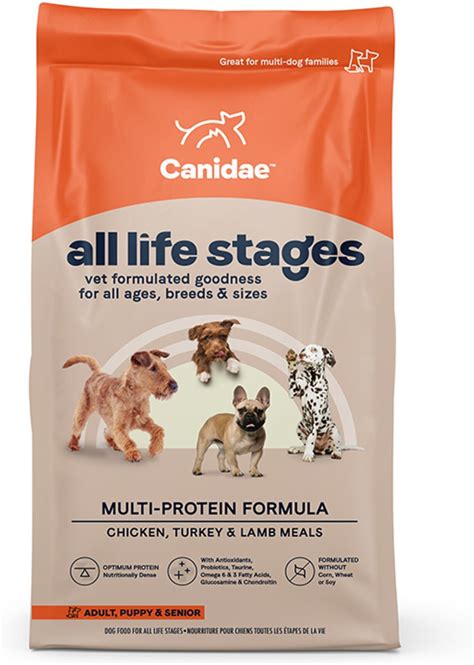 CANIDAE All Life Stages Multi-Protein Formula Dry Dog Food, 15-lb bag - Chewy.com