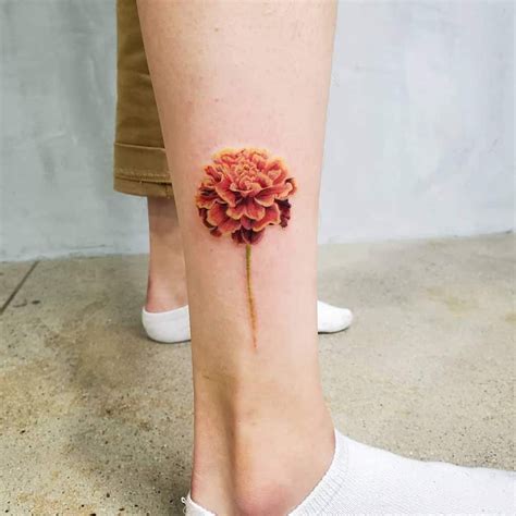 Top 65 Best Marigold Tattoo Ideas - [2020 Inspiration Guide] in 2020 | Marigold tattoo, Tattoos ...