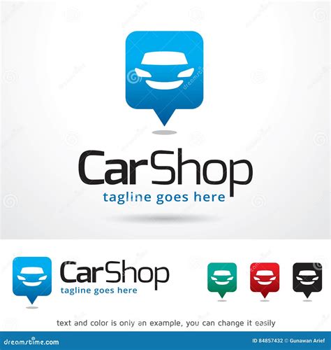 Car Shop Logo Template Design Vector Stock Vector - Illustration of brand, business: 84857432