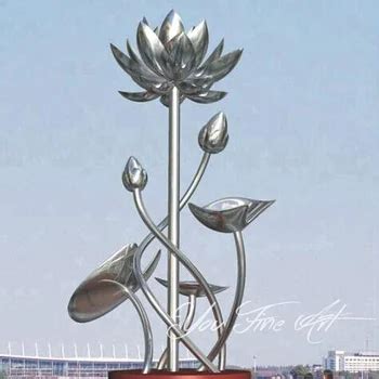 Large Lotus Flower Stainless Steel Sculpture - Buy Stainless Steel ...