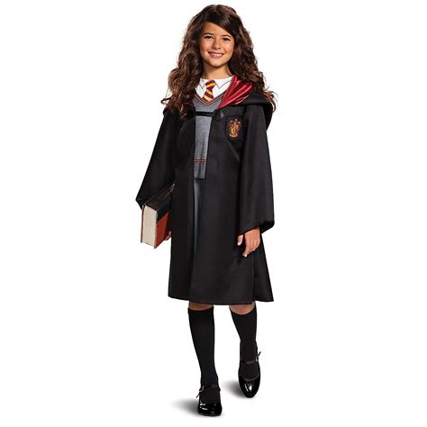 Buy Disguise Harry Potter Hermione Granger Classic Girls Costume, Black & Red, Kids Size Medium ...