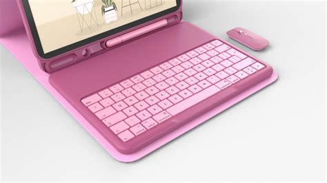 Modern Pc Tablet Set Pen Mouse Pink Plastic Version Gallery | CGTrader