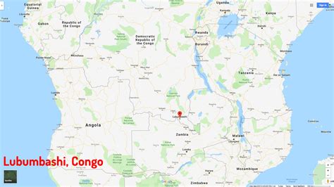 Lubumbashi Map - Congo