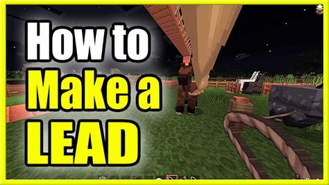 How to Make a LEAD in Minecraft (Recipe Tutorial) (New Method!) - YouTube