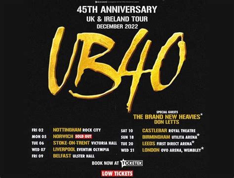 UB40 Tour This December In Celebration Of A Momentous 45 Years In The ...