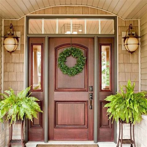 100 Unique Front Doors Colors Design Ideas 72 | Main door design, Door design, Wooden main door ...