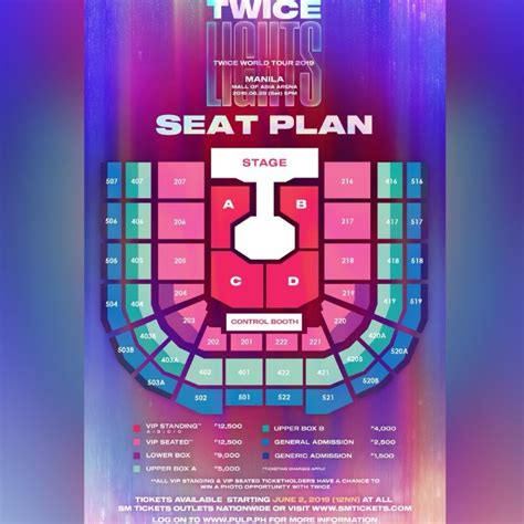 Ticket prices and seat plan for... - Philippine Concerts