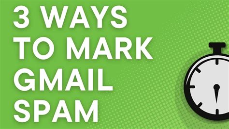 Gmail spam tutorial: 3 ways to mark spam email (2021) - YouTube