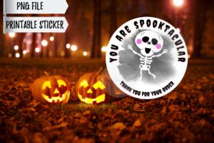 Halloween Thank You Stickers | PNG Graphic by Twin Hearts Creative Designs · Creative Fabrica