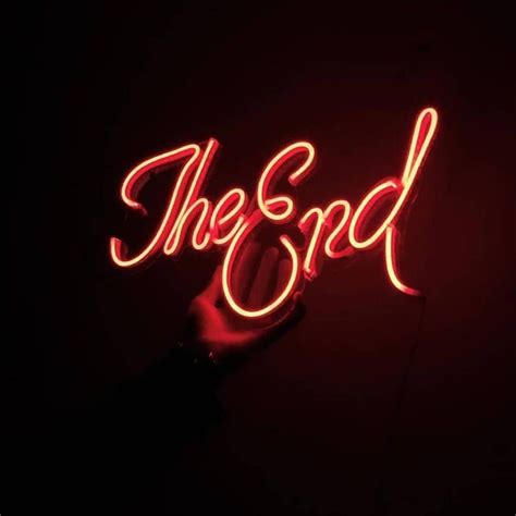 The End Sign Neon Light LED Neon Sign Light Movie Theater - Etsy