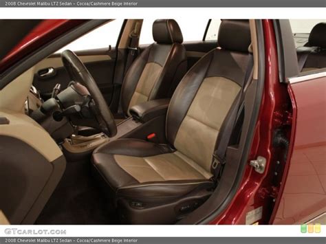 Cocoa/Cashmere Beige Interior Front Seat for the 2008 Chevrolet Malibu LTZ Sedan #73907174 ...