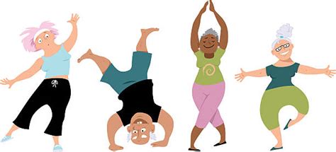 Senior Exercise Illustrations, Royalty-Free Vector Graphics & Clip Art - iStock