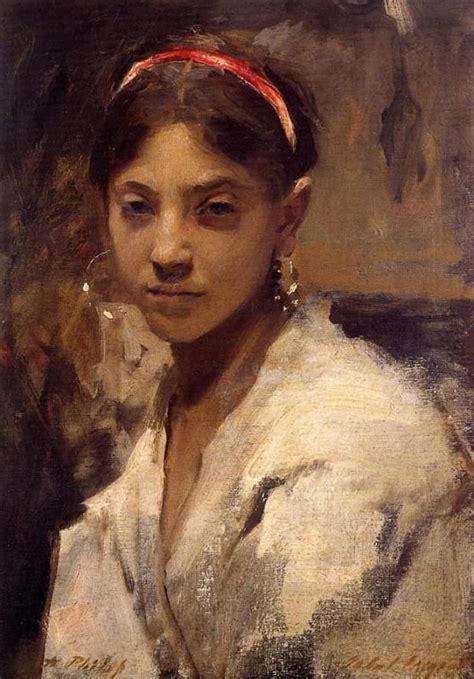 Head of a Capri Girl by John Singer Sargent (1878, private collection) | Singer sargent, John ...