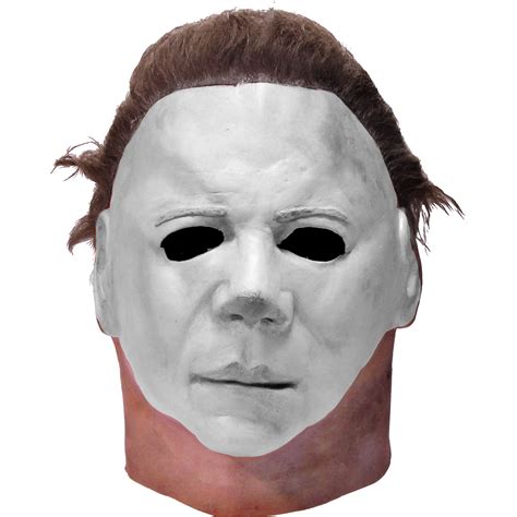 Latex Michael Myers Mask with Hair Halloween II Costume Accessory One ...