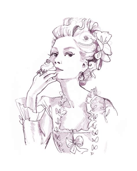 Marie Antoinette - Pen/Ink by DylanBonner on DeviantArt | Character art ...