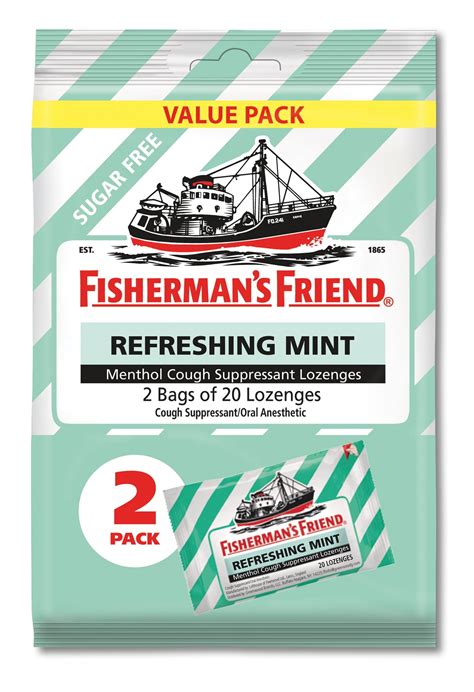 Fisherman's Friend Lozenges, Sugar Free Mint, 40 Ct - Walmart.com