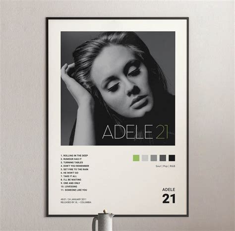 Adele - 21 Album Cover Poster | Architeg Prints