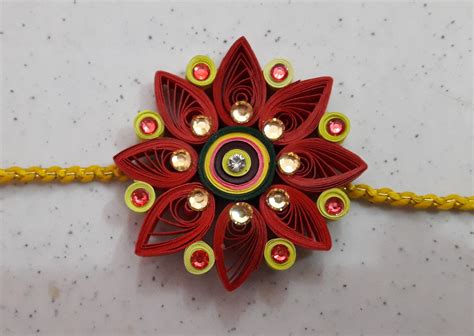 How To Make Quilling Rakhi At Home